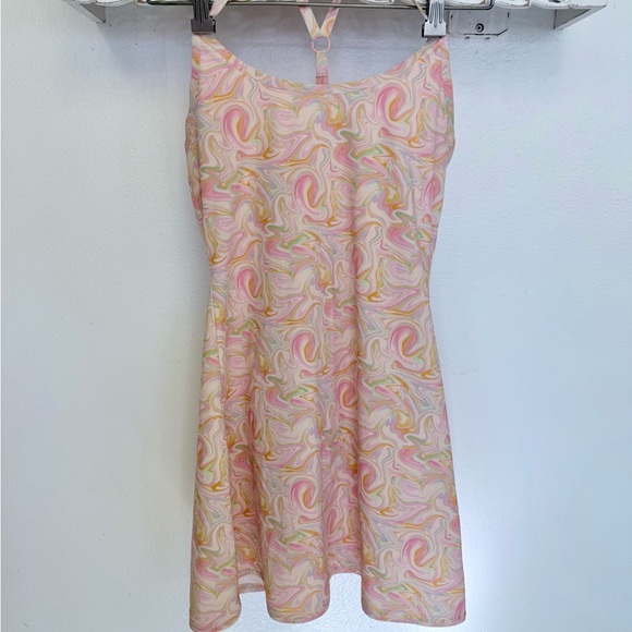 Outdoor Voices Dresses & Skirts - Outdoor Voices Swirl Pattern Mini Dress - Pink and Green CS